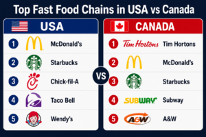 USA vs Canada Fast Food Guide 2026